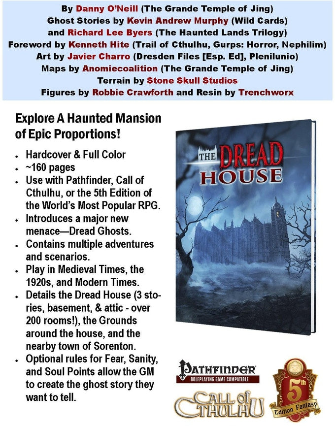 The Dread House - 5e, PF1, CoC